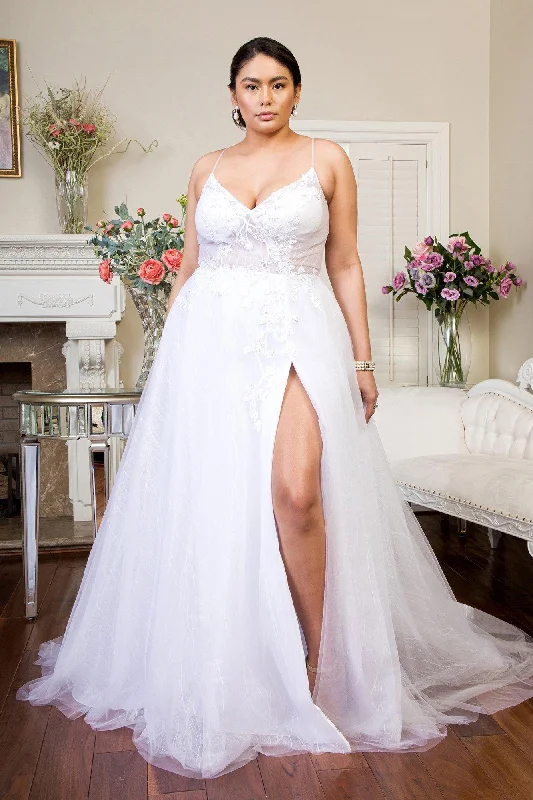 Maternity dress for a baby's first visit to the Japanese garden Long Spaghetti Strap Sheer Bodice Wedding Gown Maternity dress for a baby's first visit to the Japanese garden Long Spaghetti Strap Sheer Bodice Wedding Gown