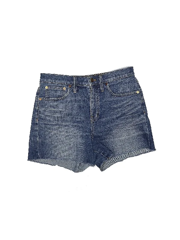 Women's High - Rise Paperbag Waist Shorts in Khaki for a Stylish and Comfortable LookHigh-Rise Denim Shorts in Light Wash