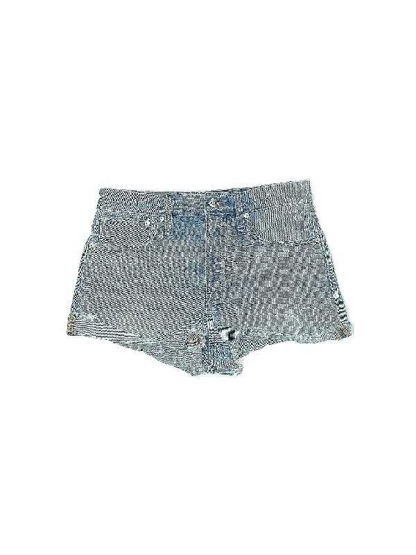 Women's Sequined Party Shorts in Gold for a Glamorous Night OutLow-Rise Denim Shorts in Light Wash