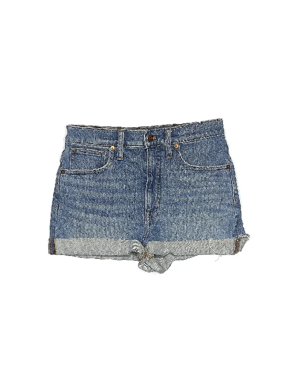 Women's Printed Floral Linen Shorts in Pastel Colors for a Summer Beach OutfitMid-Rise Denim Shorts in Light Wash