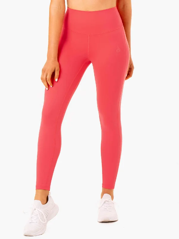 Women's Tight Trousers with Mesh Panels in Black for a Sexy and Modern AppearanceNKD Align Leggings - Watermelon