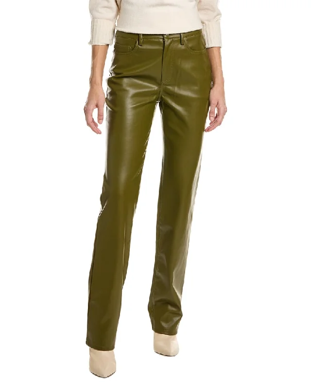 Women's High - Waisted Tight Trousers with Side Slits in Beige for a Trendy LookSTAUD Chisel Pant