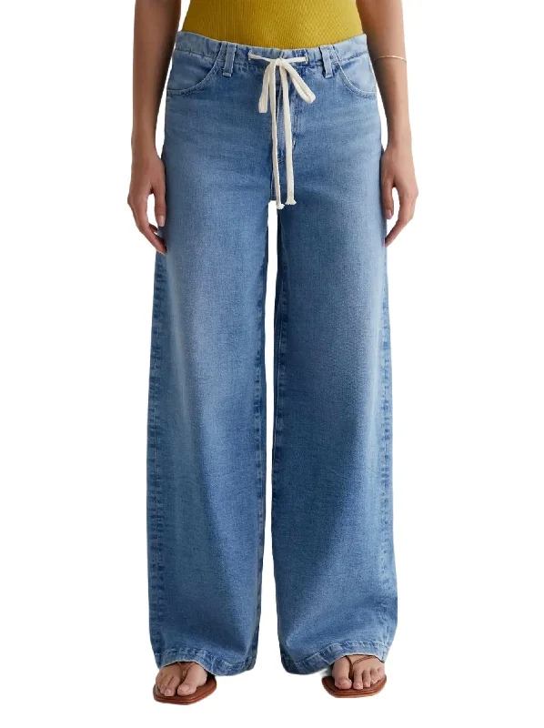 Skinny women jeans with a form - fitting designStella Cinched Palazzo Jeans In Sincerely