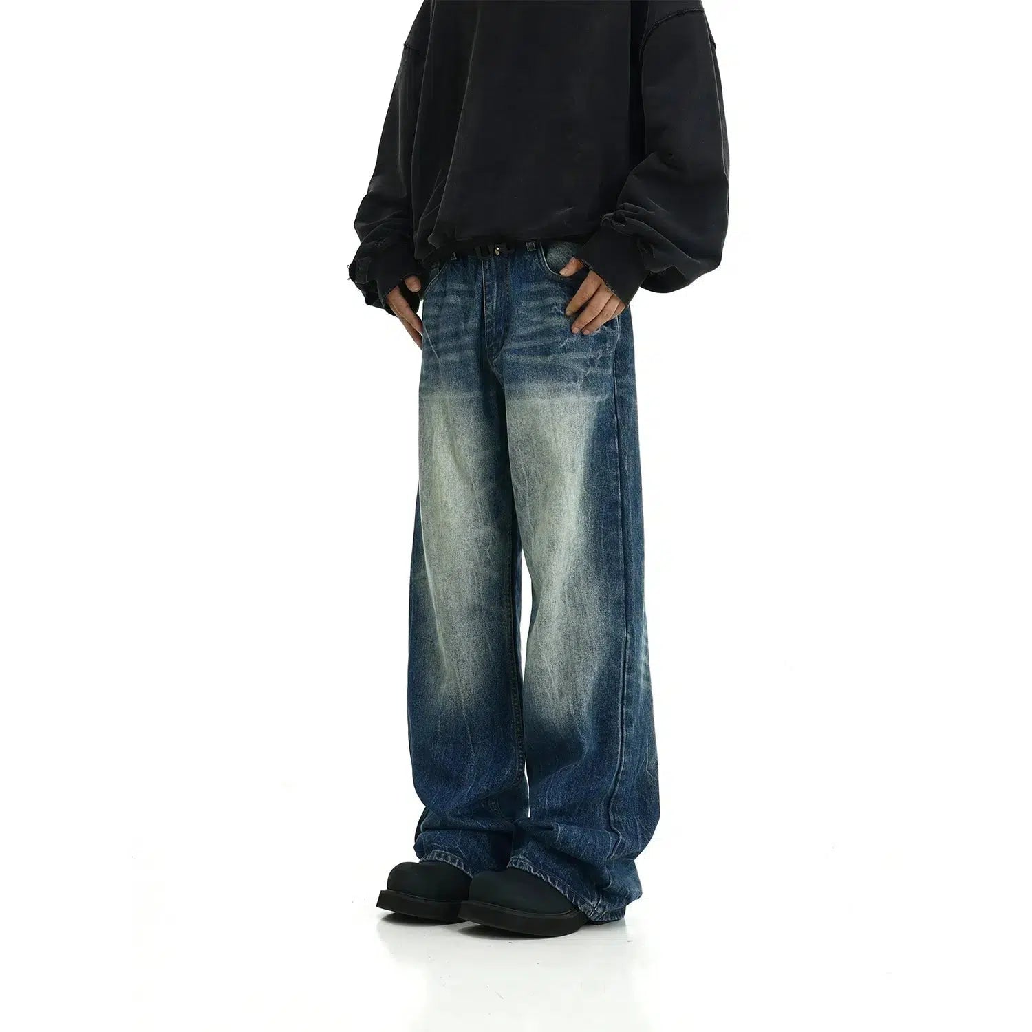 Jeggings women jeans combining the comfort of leggings and style of jeansWashed Fared Straight Jeans