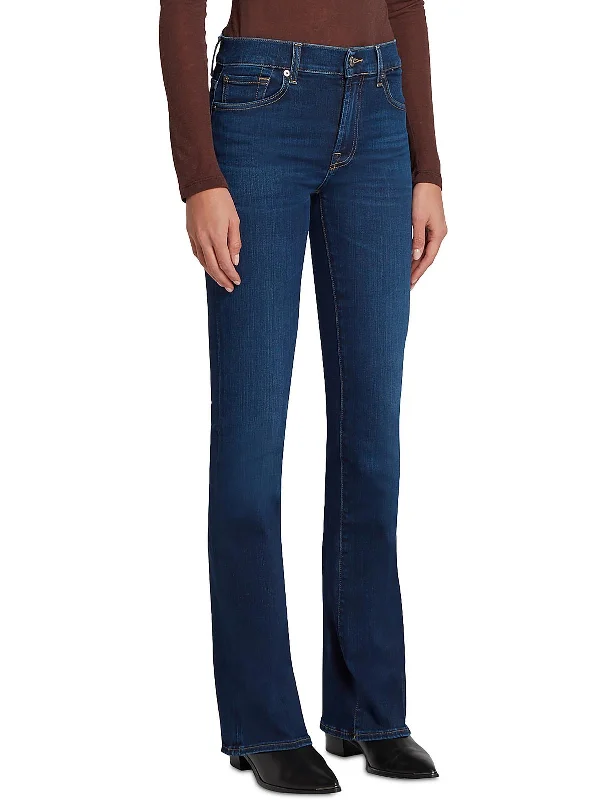 High - waisted women jeans for a flattering silhouetteWomens Bell Bottoms Denim Bootcut Jeans