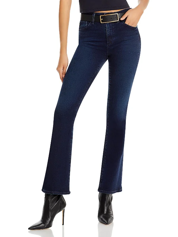 Acid - wash women jeans with a retro finishWomens High Rise Denim Bootcut Jeans