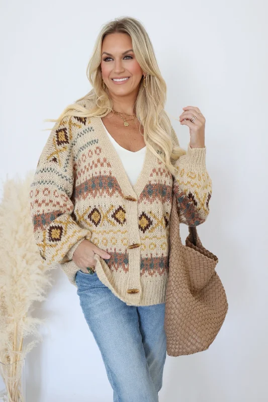 oversized women cardigan for a trendy and cozy lookApres Ski Cardigan