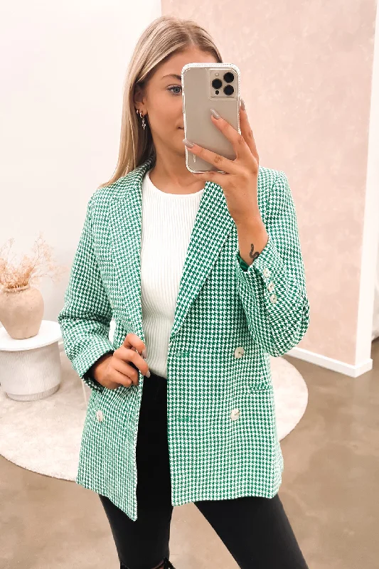 Women's Slim - Fit Blazers in Charcoal Gray for a Professional AppearanceBrayden Blazer Green