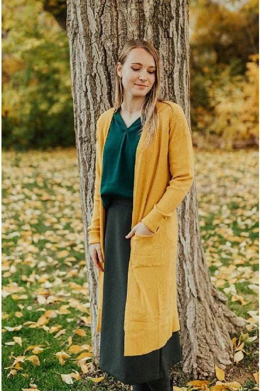 Double - Breasted Women's Polyester Blazers in Bright Colors for a Fun StyleCynthia Pocket Fit Cardigan Dandelion