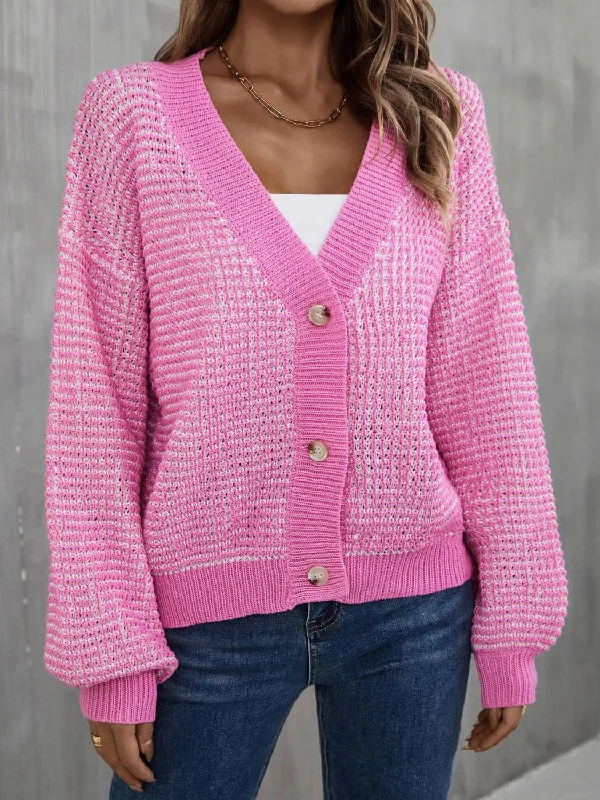 cashmere blend women cardigan for a luxurious feelHeathered Lantern Sleeve Cardigan