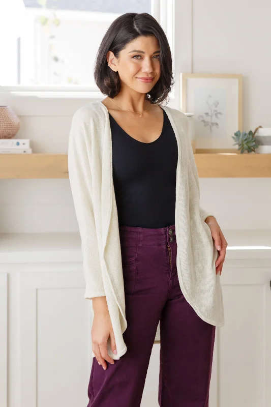 lightweight women cardigan for spring and fallHow's It Going Open Front Cardigan