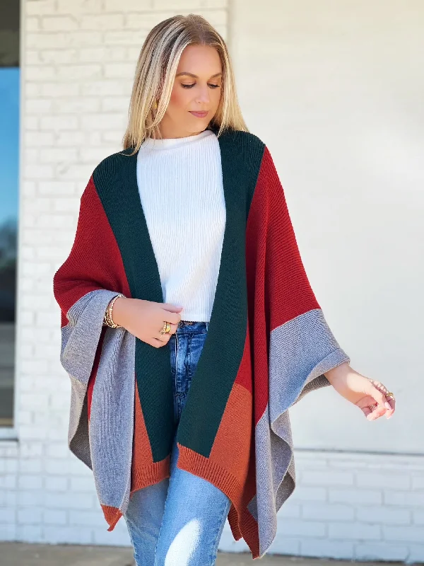 maternity women cardigan for expecting momsMary Poncho- Green (FINAL SALE)