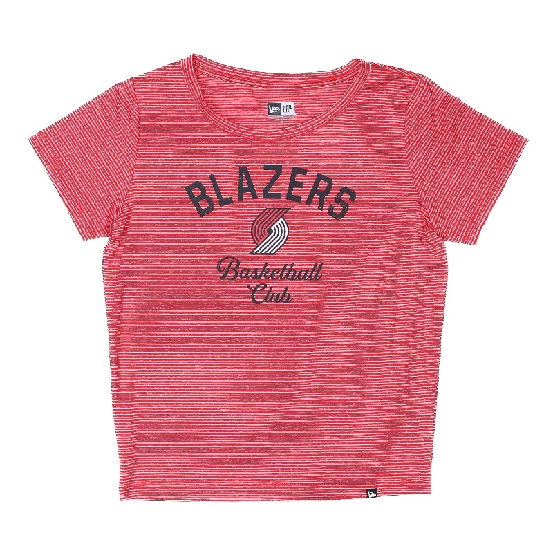 Women's Notched Lapel Blazers in Beige for a Timeless OutfitTrail Blazers Women's New Era Space Dye Red T-Shirt