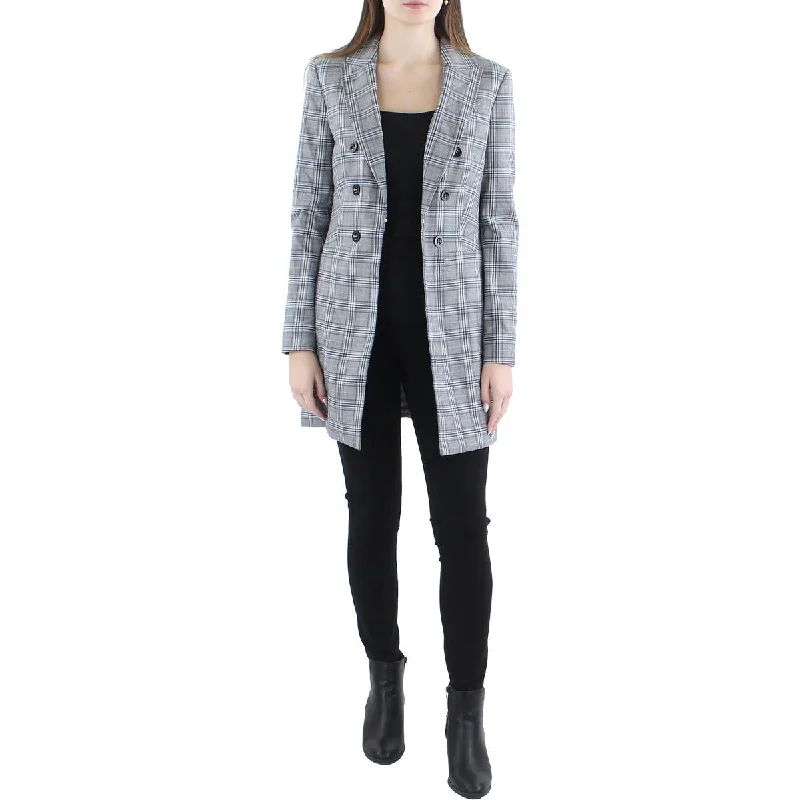 Oversized Women's Printed Blazers in Animal Patterns for a Statement PieceTommy Hilfiger Womens Plaid Suit Separate Double-Breasted Blazer