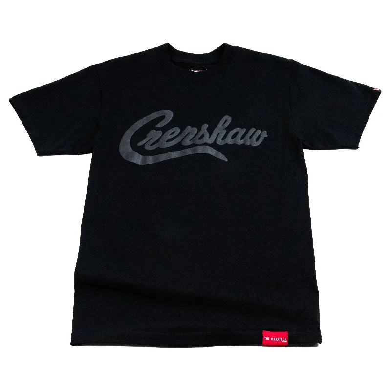 Floral Print Women T Shirt for a Feminine TouchLimited Edition Crenshaw T-Shirt - Black/Black