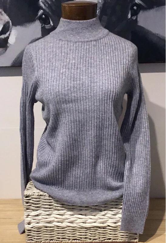 Tie - Front Women's Lambswool Sweaters in Pastel HuesDH Quarry Ribbed Cashmere Turtleneck Sweater