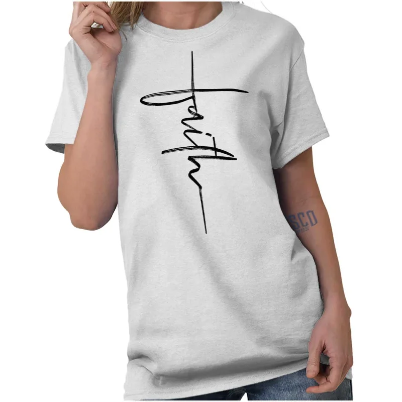 Graphic Print Women T Shirt for a Trendy StatementFaith Fashion T Shirt