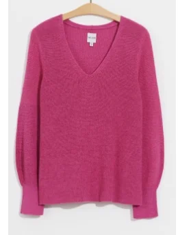 Hooded Women's Fleece - Lined Sweaters for WinterNic & Zoe Shaker Knit V Neck Sweater Magenta Rose