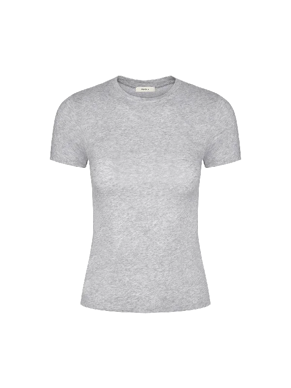 Pocketed Women T Shirt for Added FunctionalityWomen's 365 Cotton-Stretch T-shirt—grey-marl