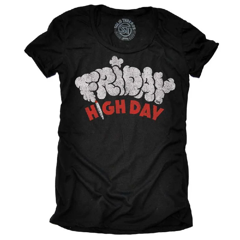 Striped Women T Shirt in a Classic PatternWomen's Friday High Day T-shirt