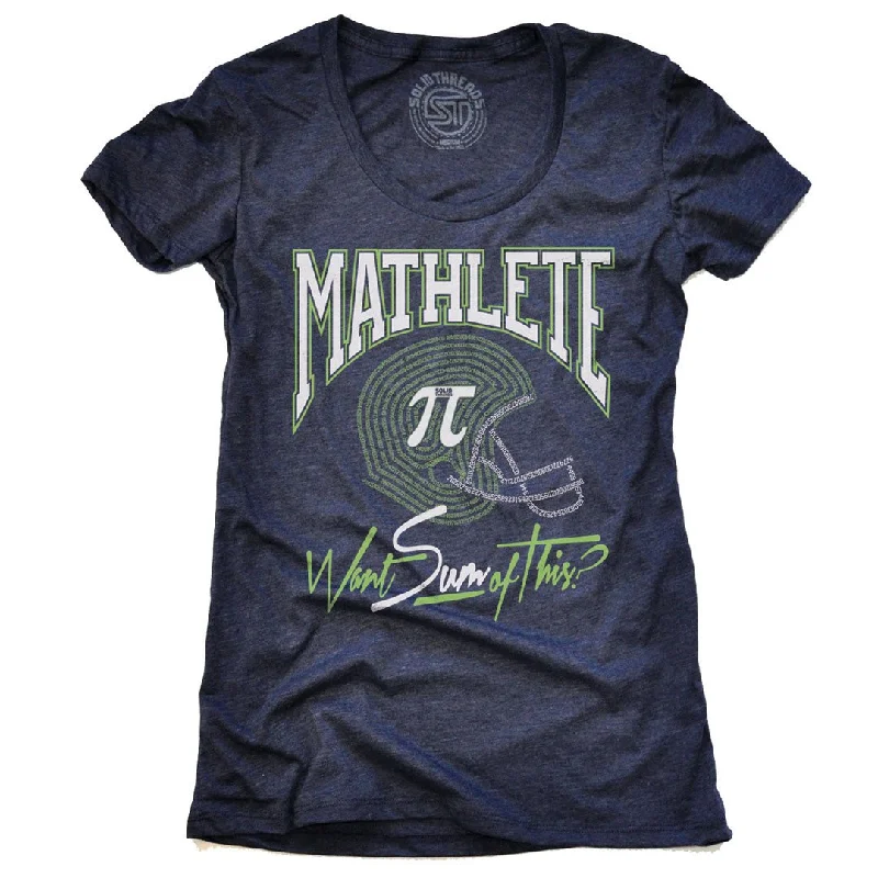 Distressed Women T Shirt with a Laid - Back AestheticWomen's Mathlete Want Sum of This T-shirt