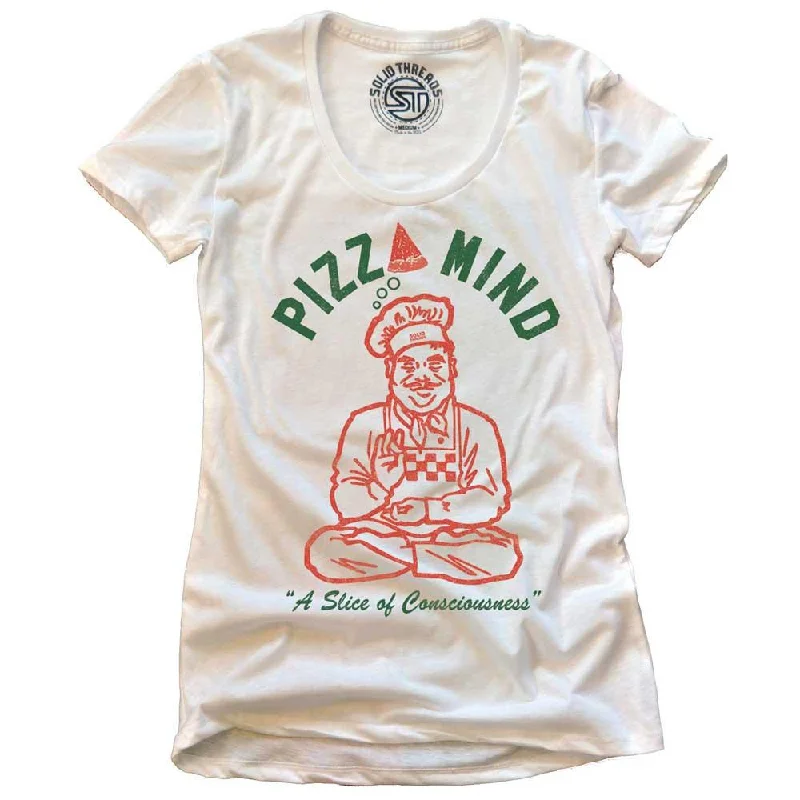 Striped Women T Shirt in a Classic PatternWomen's Pizza Mind T-shirt