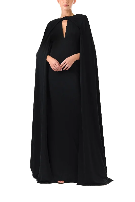 Shift Women Dress with a Simple and Classic Design for Everyday WearCape Sleeve Gown