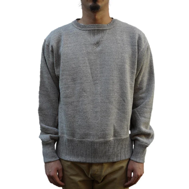 Fullcount Zimbabwean "Mother Cotton" Crewneck Sweatshirt (Heather Gray)