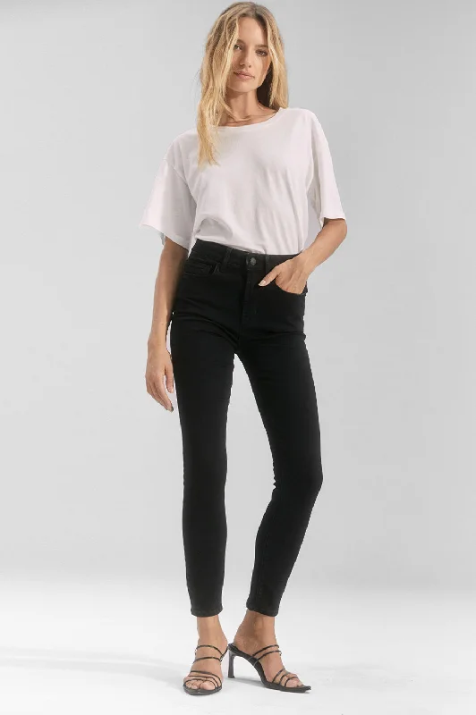 LARCHMONT SKINNY - HIGH RISE SKINNY - ONYX