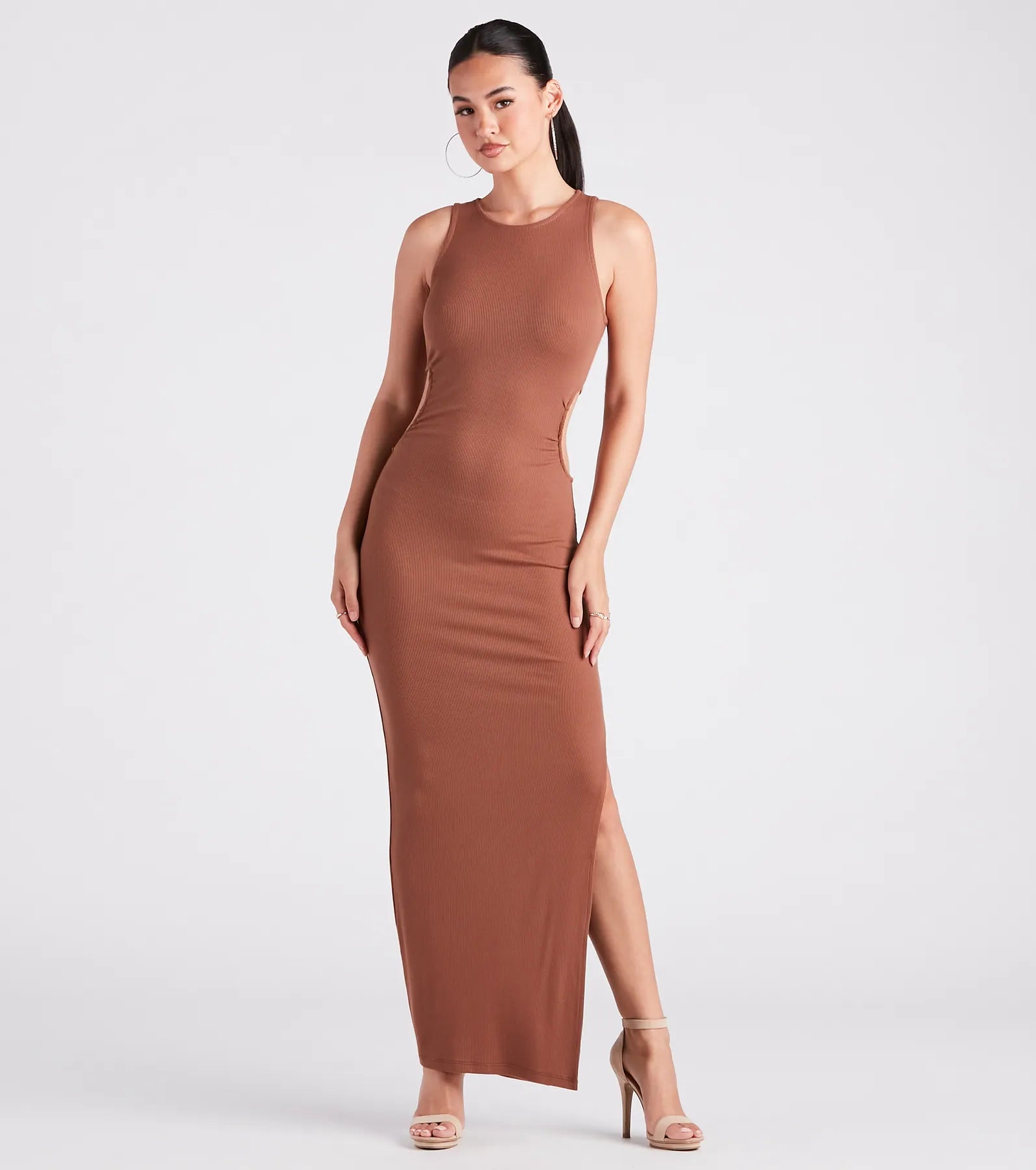 Empire Waist Women Dress to Accentuate the Bust and Conceal the WaistCasual-Chic Style Muse High Slit Maxi Dress