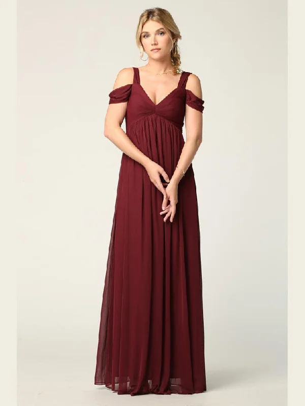 Wrap - Style Women Dress with Adjustable Fit for All Body TypesEva Fashion EV3321 Burgundy M Sale