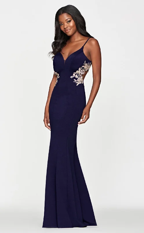 Strapless Women Dress with a Built - in Bra for Comfort and SupportFaviana S10668 Dress