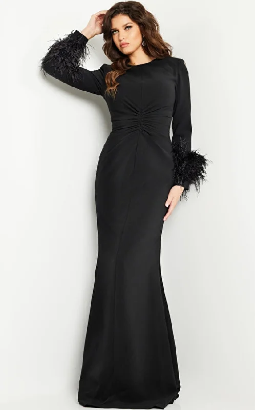 Ruffled Women Dress with Multiple Layers for a Playful and Girly StyleJovani 25898 Fitted Long Sleeve Formal Dress