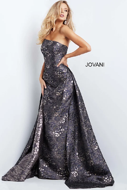 Empire Waist Women Dress to Accentuate the Bust and Conceal the WaistJovani 06255 Strapless Long Evening Dress