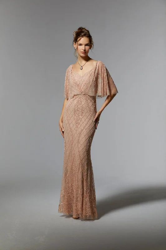 Backless Women Dress for a Sexy and Alluring Look at Evening EventsMGNY Madeline Gardner New York 72932 Mother of the Bride Long Dress