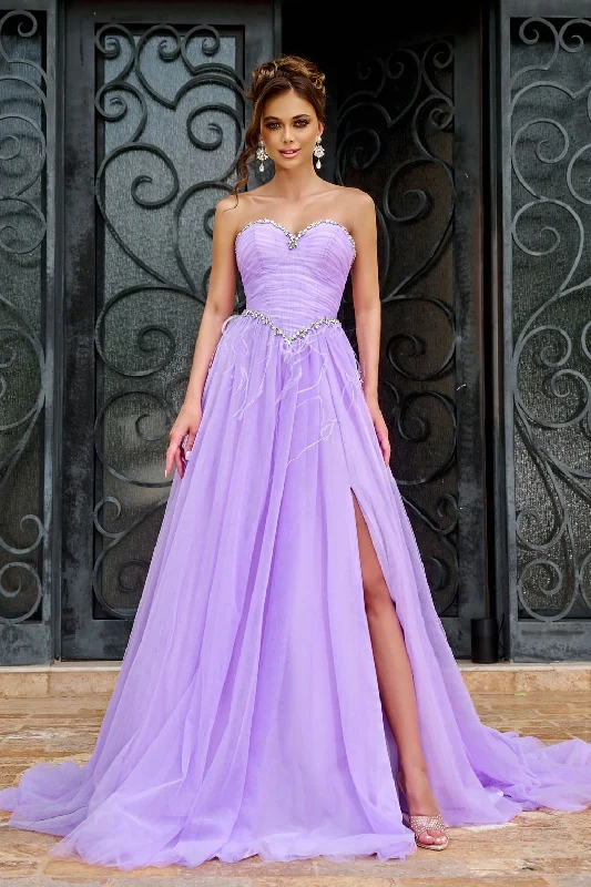 Ruffled Women Dress with Multiple Layers for a Playful and Girly StylePortia and Scarlett PS24632 Long Prom Dress