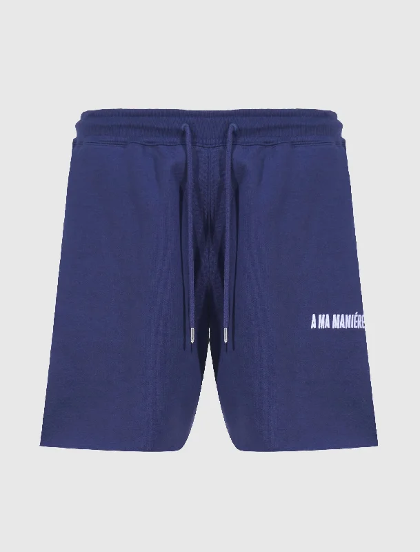 Twill Women Shorts with a Smooth Texture and DurabilityBAR LOGO SWEATSHORT