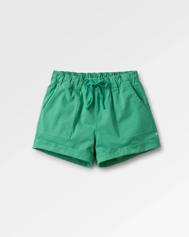 Solid Color Women Shorts in Bright Hues for a Bold StatementCarriso Organic Cotton Short - Green Spruce