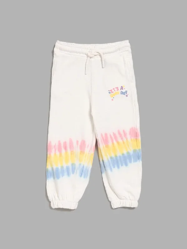 Bermuda Women Shorts for a Classic and Sophisticated LookHOP Kids White Tie-Dye Pattern Joggers