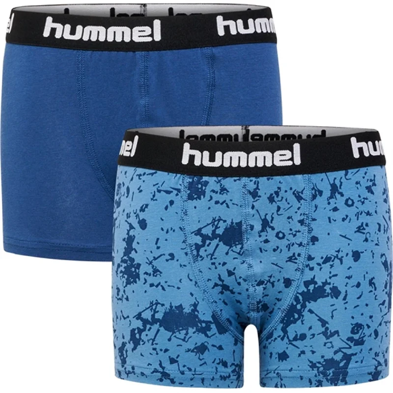 Denim Women Shorts with Distressed Details for a Casual VibeHummel Dark Denim Nolan Boxers 2-pack