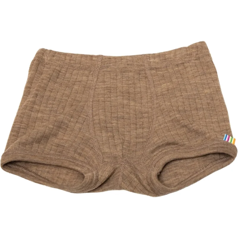 Bermuda Women Shorts for a Classic and Sophisticated LookJoha Wool Beige Boxershorts Basic