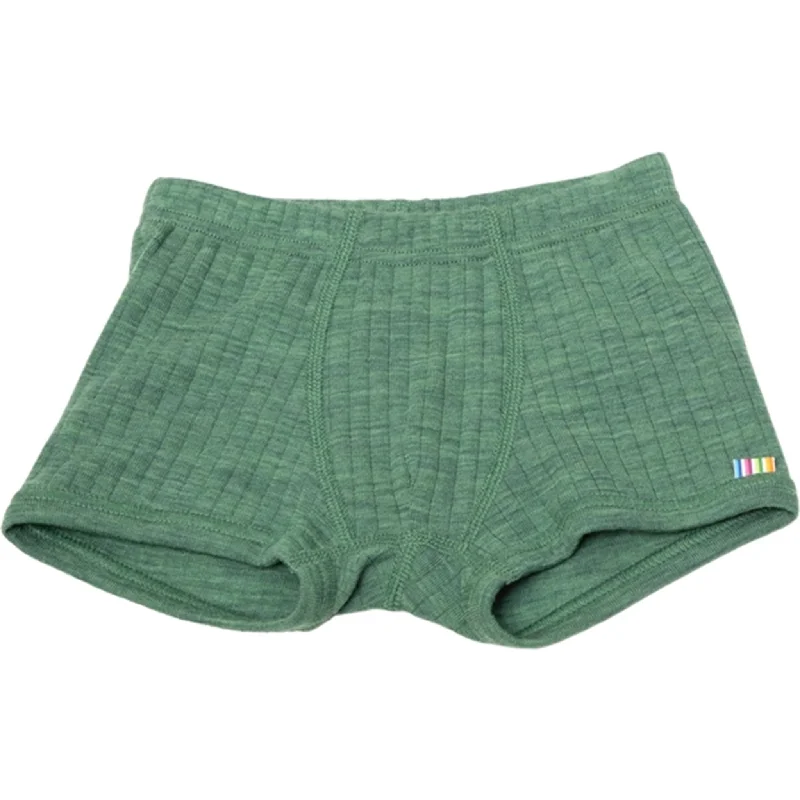 Denim Women Shorts with Distressed Details for a Casual VibeJoha Wool Green Boxershorts Basic