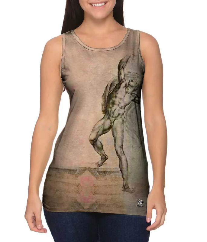 Women's Cropped Tank Tops with Vintage Band LogosMiguel Ángel - "The Risen Christ" (1533)