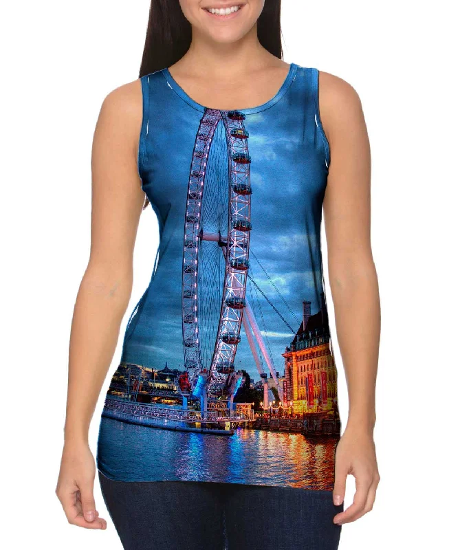 V - Neck Women's Moisture - Wicking Tank Tops for RunningMillennium Wheel