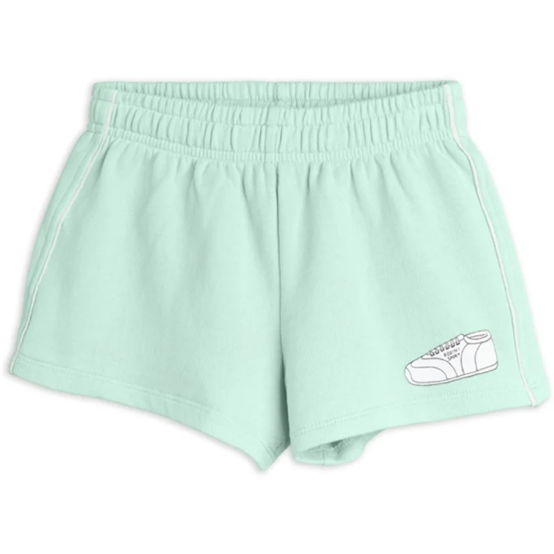 Patterned Geometric Women Shorts for a Modern AppealMini Rodini Green Jogging Sp Sweatshorts