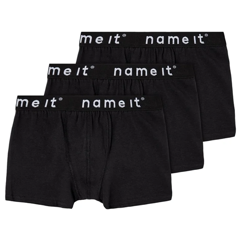 Tie - Waist Women Shorts for a Customizable FitName it Black 3-pack NOOS Boxershorts