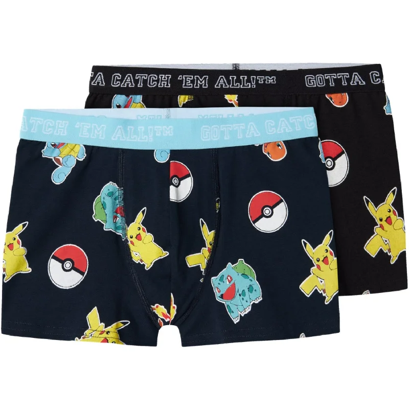 Jeanette Women Shorts with a Soft and Comfortable FeelName It Black Asgar Pokemon Boxer Shorts 2-Pack Noos