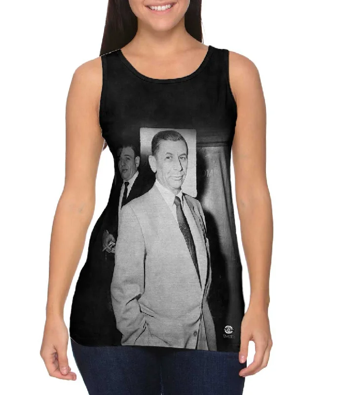 Women's Cropped Tank Tops with Vintage Band LogosOriginal Gangster Meyer Lansky