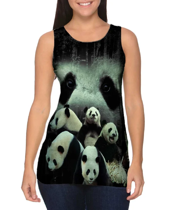 Plunge Neck Women's Seamless Tank Tops for a Smooth FitPanda 004