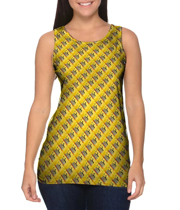 Women's Longline Tank Tops with Abstract PrintsPapyrus